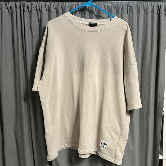Tan Men's creek short sleeve sweatshirt size M - Picture 2 of 5